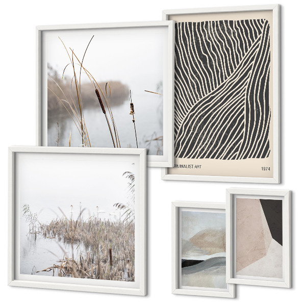 Galeria obrazów na ścianę Minimalistyczna sztuka natura