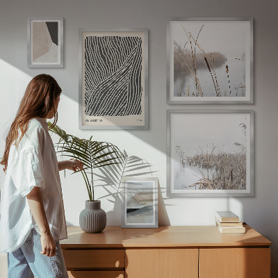 Galeria obrazów na ścianę Minimalistyczna sztuka natura