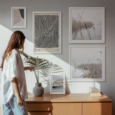 Galeria obrazów na ścianę Minimalistyczna sztuka natura
