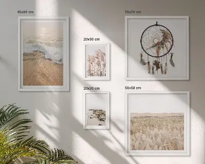 Zestaw obrazów dekoracja ścienna naturalne pejzaże plażowe