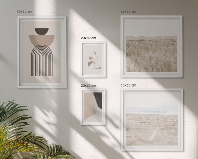 Galeria obrazów na ścianę Stylowe abstrakcje pejzaże