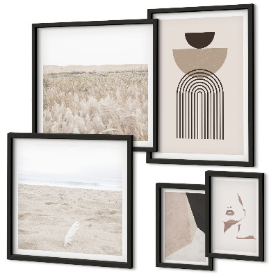 Galeria obrazów na ścianę Stylowe abstrakcje pejzaże