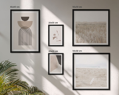 Galeria obrazów na ścianę Stylowe abstrakcje pejzaże