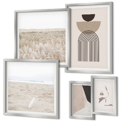 Galeria obrazów na ścianę Stylowe abstrakcje pejzaże