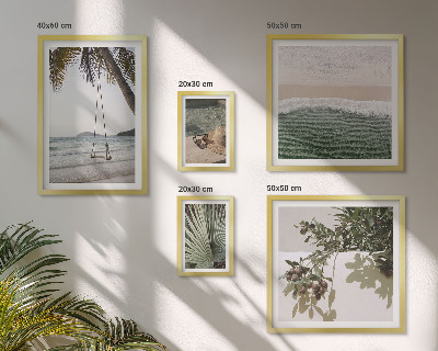 Zestaw 5 obrazów w ramie Tropikalne plaże natura harmonia
