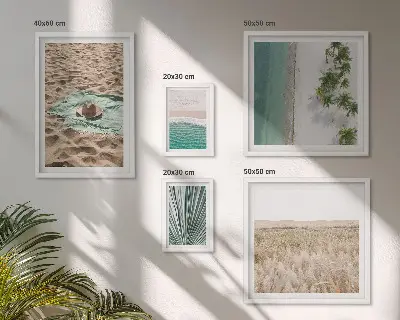 Galeria obrazów na ścianę plażowe widoki tropików