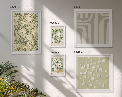 Galeria obrazów na ścianę Roślinne boho z kwiatami