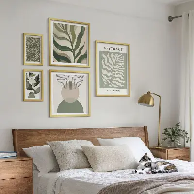 Galeria obrazów na ścianę abstrakcyjne roślinne wzory