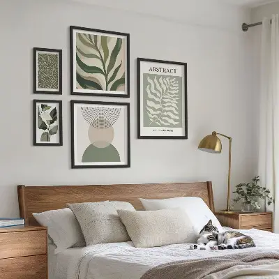 Galeria obrazów na ścianę abstrakcyjne roślinne wzory