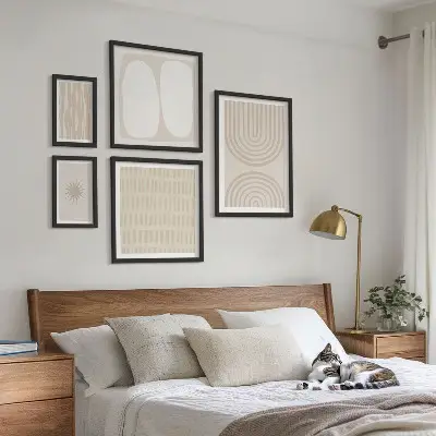 Galeria obrazów na ścianę Stylowe abstrakcyjne formy