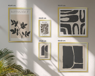 Galeria obrazów na ścianę Stylowe grafiki natura abstrakcja