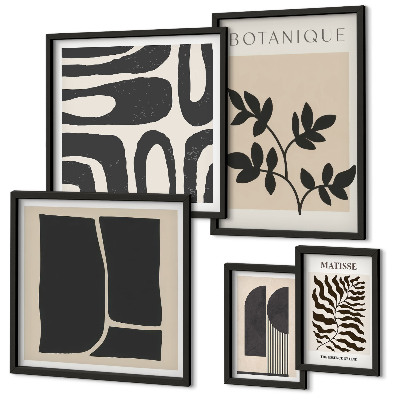 Galeria obrazów na ścianę Stylowe grafiki natura abstrakcja