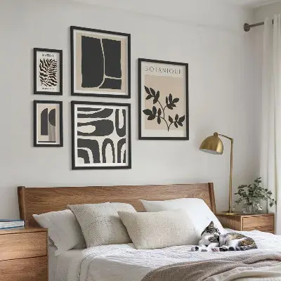 Galeria obrazów na ścianę natura i abstrakcja w stylowych grafikach