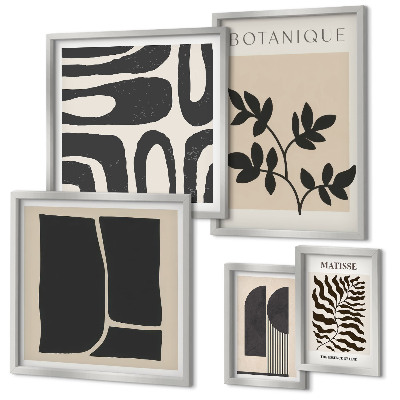 Galeria obrazów na ścianę Stylowe grafiki natura abstrakcja