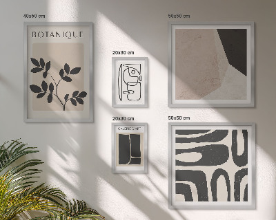 Galeria obrazów na ścianę Stylowe grafiki minimalistyczne