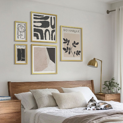 Galeria obrazów na ścianę Stylowe grafiki minimalistyczne