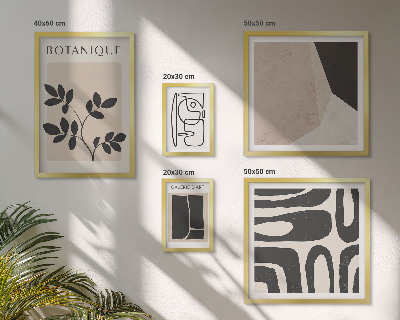 Galeria obrazów na ścianę Stylowe grafiki minimalistyczne