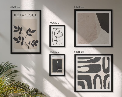 Galeria obrazów na ścianę Stylowe grafiki minimalistyczne