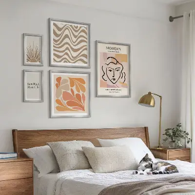 Galeria obrazów na ścianę w stylu nowoczesnym abstrakcyjnym