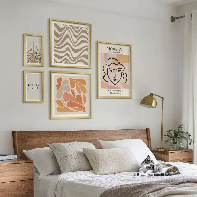 Galeria obrazów na ścianę w stylu nowoczesnym abstrakcyjnym