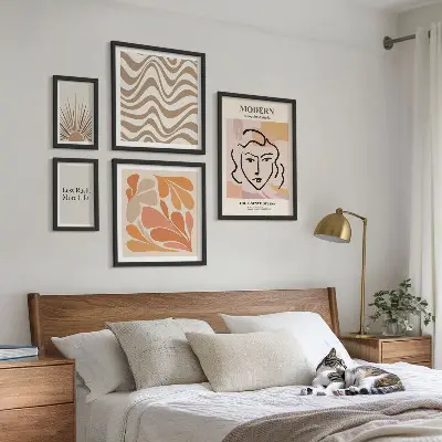 Galeria obrazów na ścianę w stylu nowoczesnym abstrakcyjnym