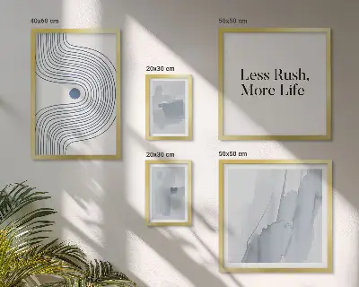 Zestaw obrazów dekoracyjnych nowoczesne grafiki w stylu minimalistycznym