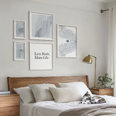 Zestaw obrazów dekoracyjnych nowoczesne grafiki w stylu minimalistycznym