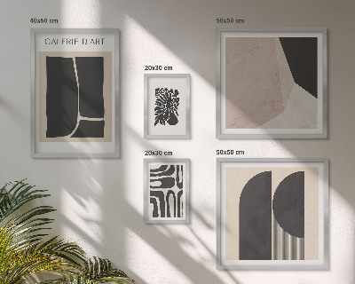 Dekoracja ścienna zestaw obrazów Stylowe grafiki minimalistyczne