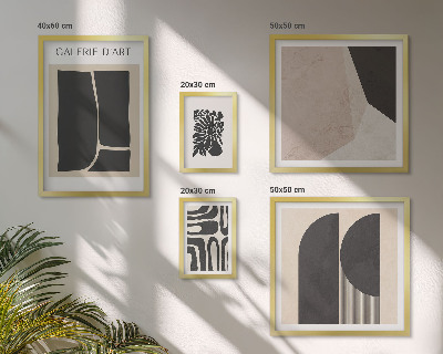 Dekoracja ścienna zestaw obrazów Stylowe grafiki minimalistyczne