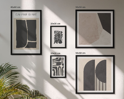 Dekoracja ścienna zestaw obrazów Stylowe grafiki minimalistyczne
