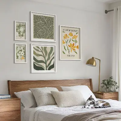 Galeria obrazów na ścianę nowoczesne motywy roślinne
