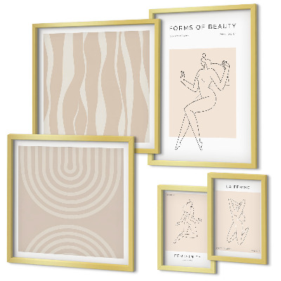 Galeria obrazów na ścianę Minimalistyczne formy piękna
