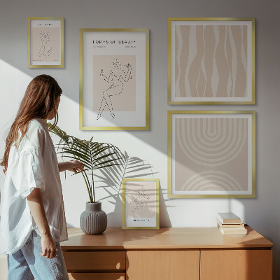 Galeria obrazów na ścianę Minimalistyczne formy piękna