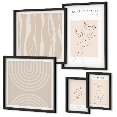 Galeria obrazów na ścianę Minimalistyczne formy piękna
