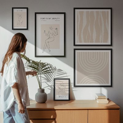 Galeria obrazów na ścianę Minimalistyczne formy piękna