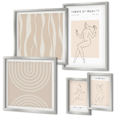 Galeria obrazów na ścianę Minimalistyczne formy piękna