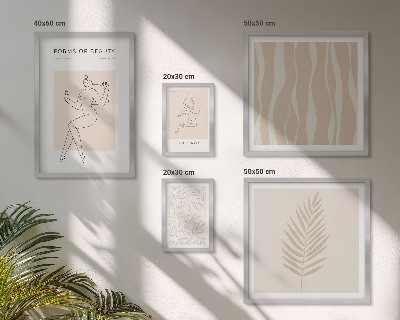 Dekoracja ścienna zestaw obrazów Stylowe grafiki kobiet i roślin