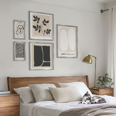 Galeria obrazów na ścianę Stylowe grafiki minimalizm linie