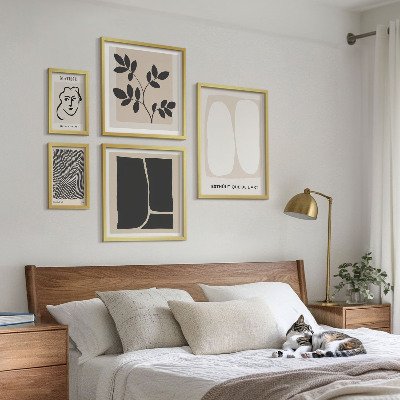 Galeria obrazów na ścianę Stylowe grafiki minimalizm linie