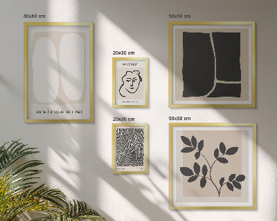 Galeria obrazów na ścianę Stylowe grafiki minimalizm linie
