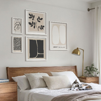 Galeria obrazów na ścianę Stylowe grafiki minimalizm linie