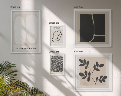 Galeria obrazów na ścianę Stylowe grafiki minimalizm linie