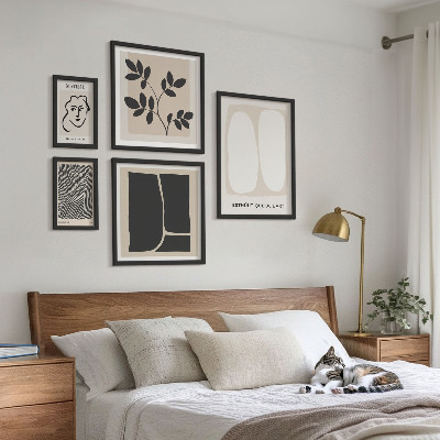 Galeria obrazów na ścianę Stylowe grafiki minimalizm linie