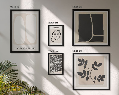 Galeria obrazów na ścianę Stylowe grafiki minimalizm linie