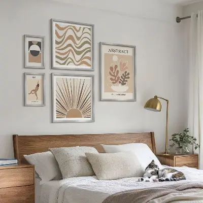 Stylowe abstrakcje roślinne galeria obrazów na ścianę