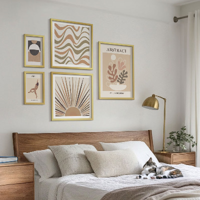 Galeria obrazów na ścianę Stylowe abstrakcje roślinne