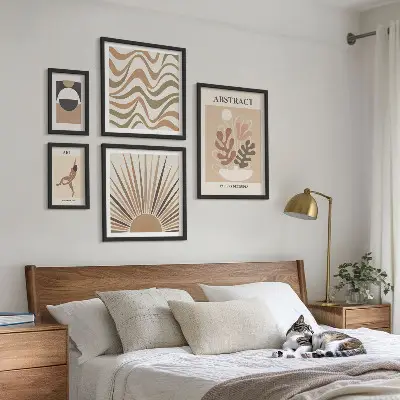 Stylowe abstrakcje roślinne galeria obrazów na ścianę