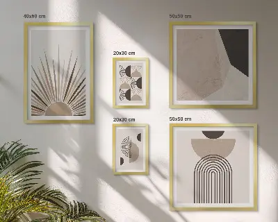 Abstrakcyjne formy geometryczne galeria obrazów na ścianę