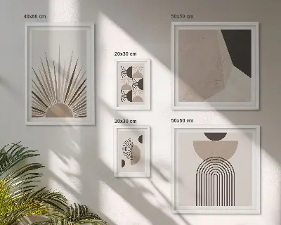 Abstrakcyjne formy geometryczne galeria obrazów na ścianę