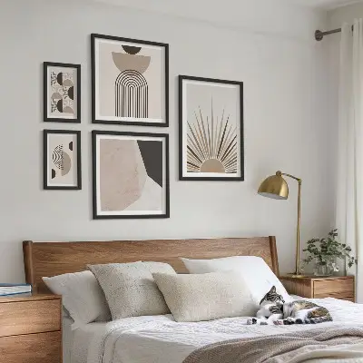 Abstrakcyjne formy geometryczne galeria obrazów na ścianę